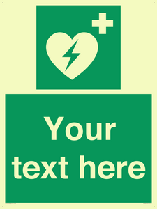 Custom Defibrillator Sign